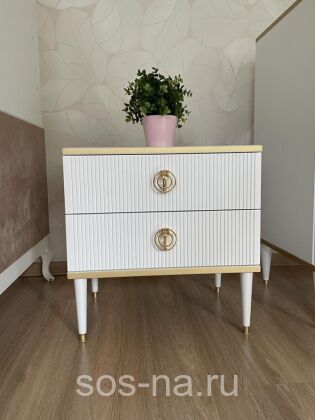 Тумба прикроватная Глория 2 ящика